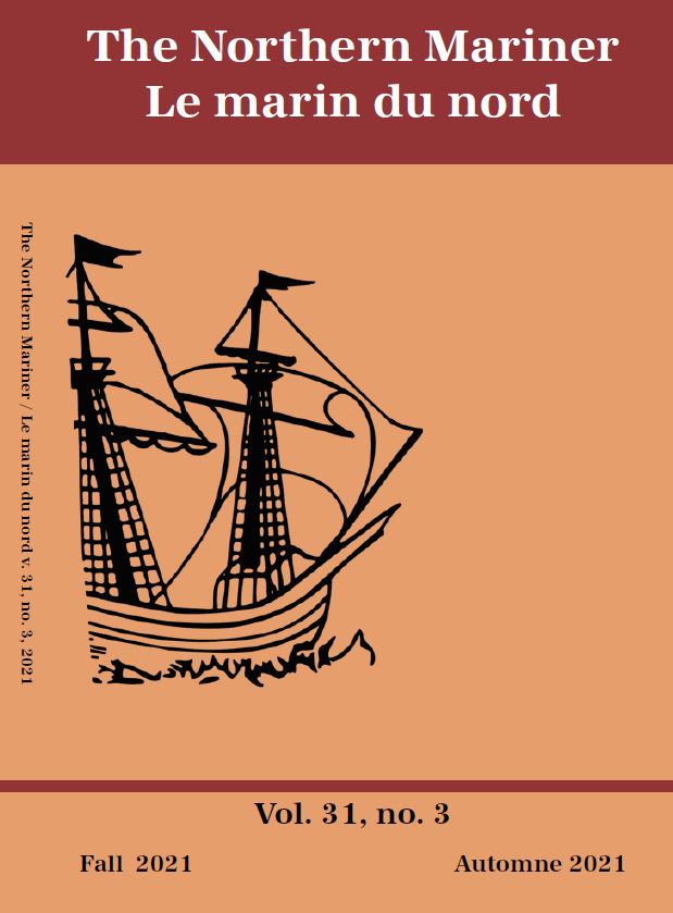 The image depicts the current cover of The Northern Mariner. It includes the journal's title and an illustration of the San Juan, the Basque whaling ship from 1565 that Parks Canada excavated in Red Bay, Labrador.
