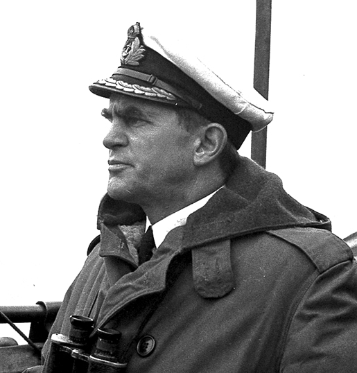 An image of Commander (later Captain) James Douglas “Chummy” Prentice, Royal Canadian Navy.